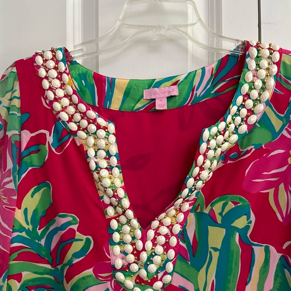 Lilly Pulitzer Pomegranate Jungle Tumble Saemus Dress Size 8 - Picture 10 of 12
